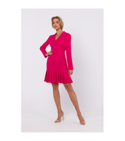 M752 Dress with pleated bottom - pink