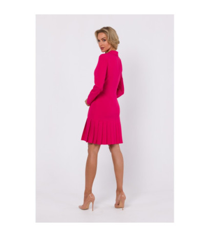 M752 Dress with pleated bottom - pink