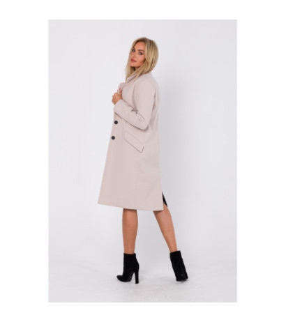 M758 Fastened coat - beige