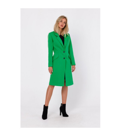 M758 Button-up coat - luscious green