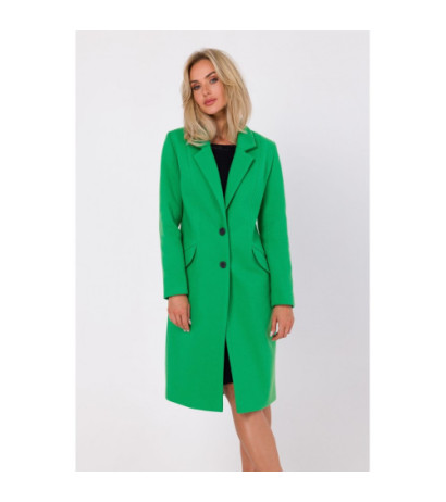 M758 Button-up coat - luscious green