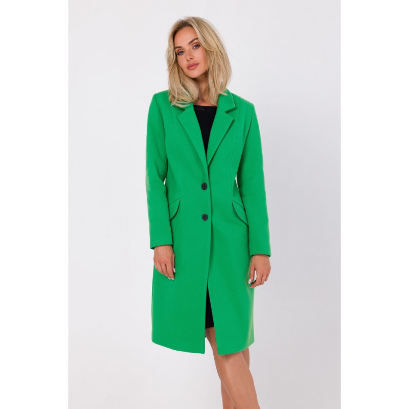 M758 Button-up coat - luscious green