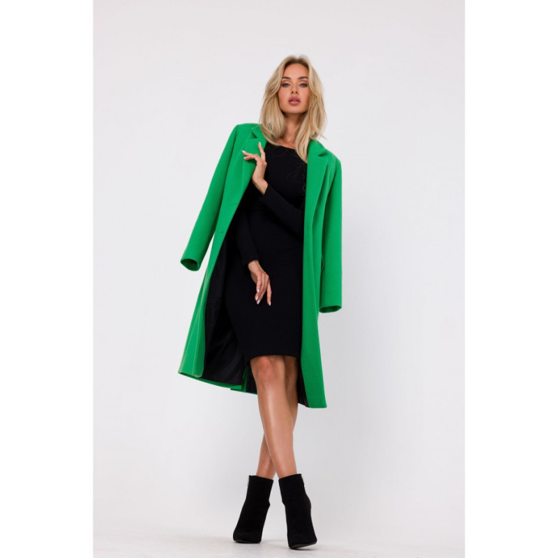 M758 Button-up coat - luscious green