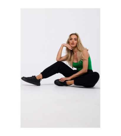 M760 Sweatpants with stitching on legs - black