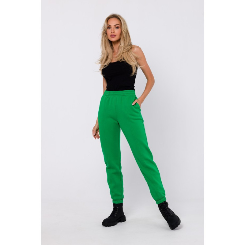 M760 Sweatpants with stitching on the legs - juicy green