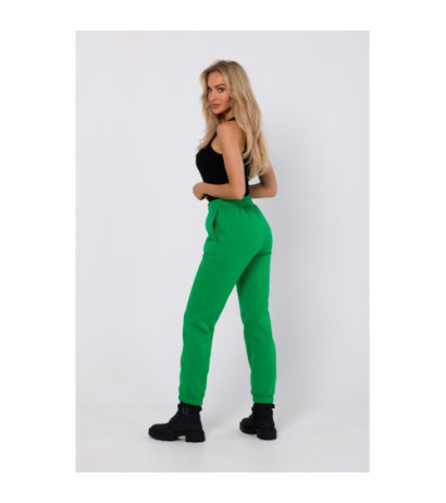 M760 Sweatpants with stitching on the legs - juicy green