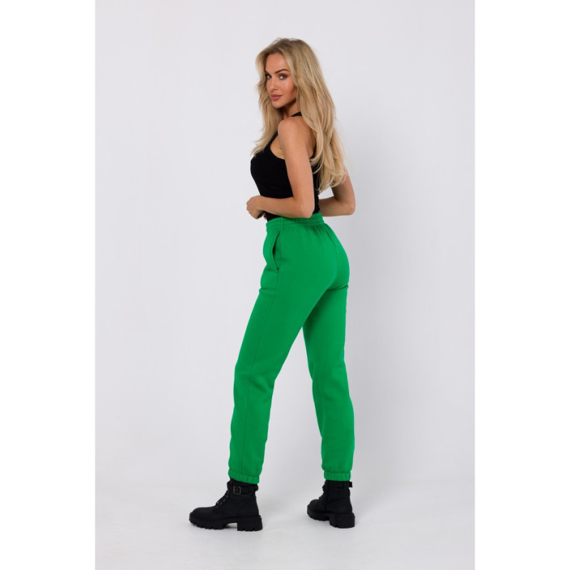 M760 Sweatpants with stitching on the legs - juicy green