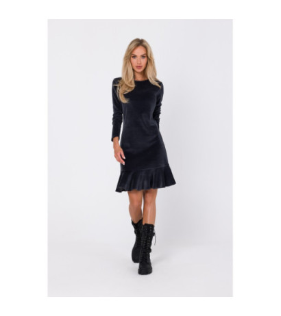 M765 Dress with frill - graphite