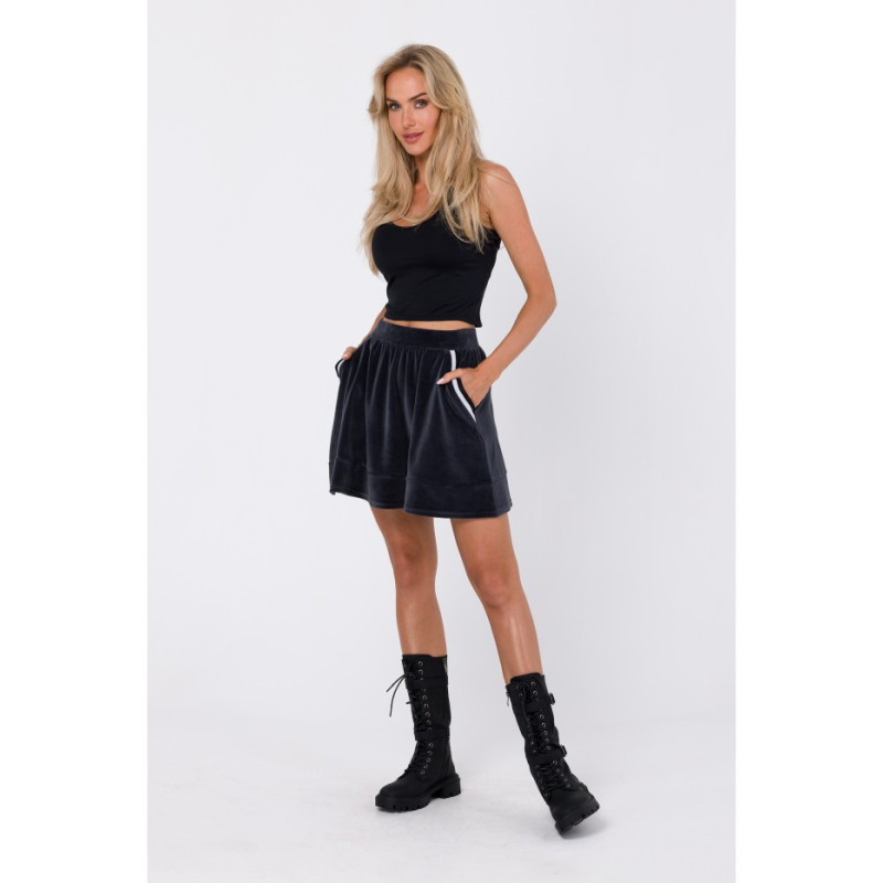 M768 Skirt with decorative pockets - graphite