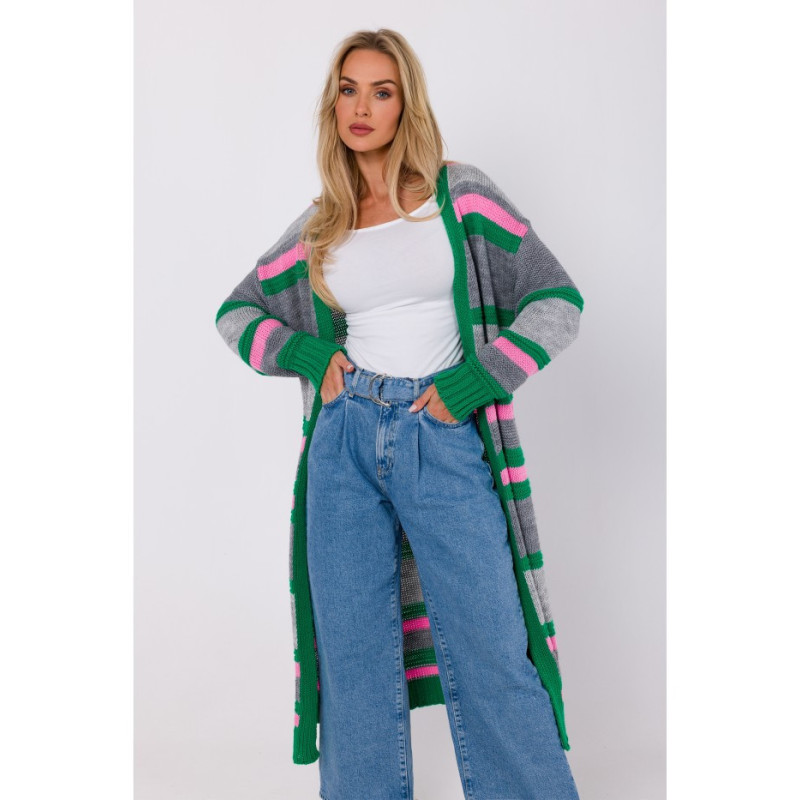 M774 Striped cardigan - model 1