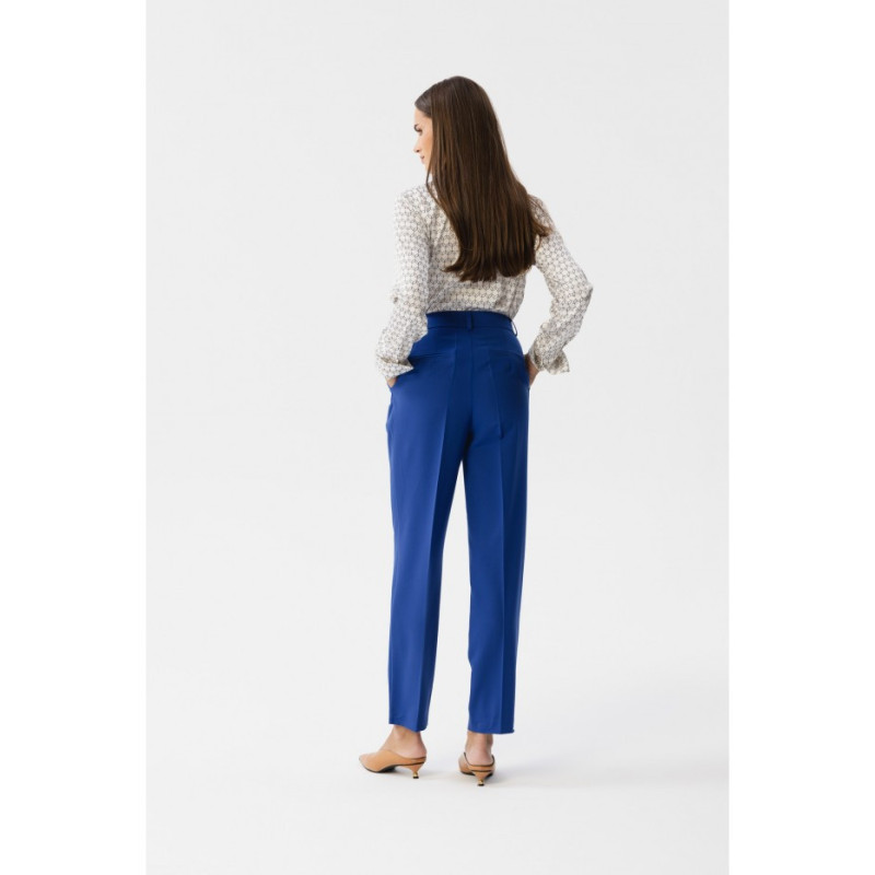 S356 High-waisted pants - cornflower blue