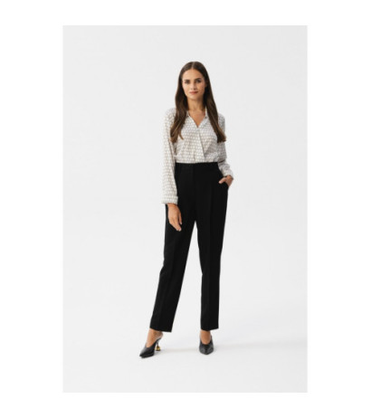 S356 High-waisted pants - black