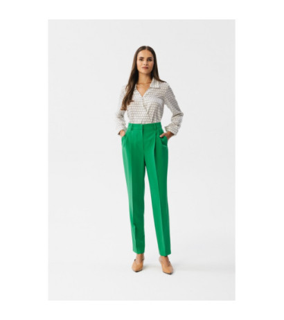 S356 High-waisted pants - juicy green