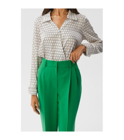 S356 High-waisted pants - juicy green