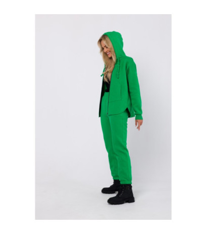 M761 Zippered hooded sweatshirt - juicy green