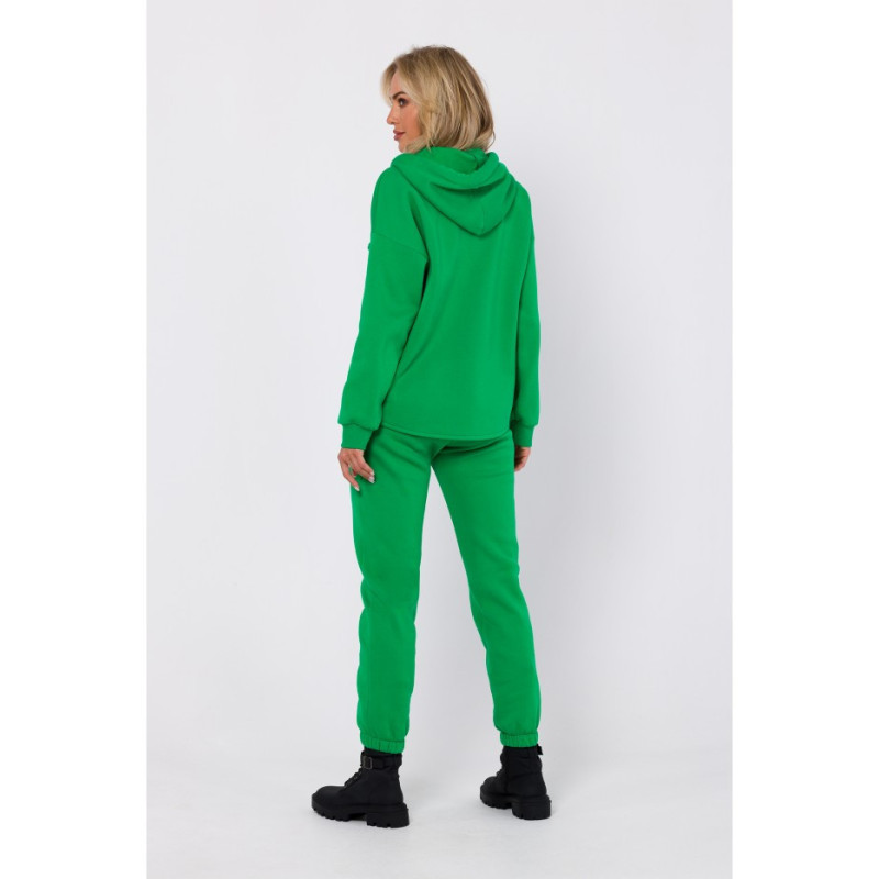 M761 Zippered hooded sweatshirt - juicy green