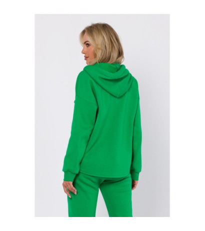 M761 Zippered hooded sweatshirt - juicy green