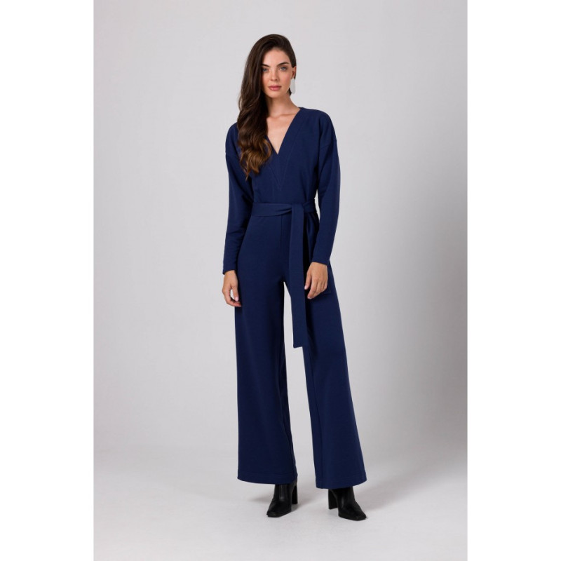 B272 Jumpsuit ar izgriezumu - zils