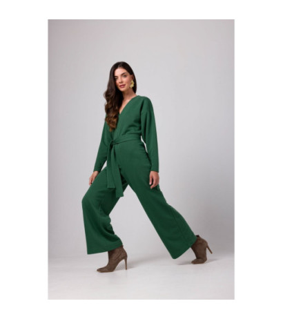 B272 Jumpsuit with neckline - grassy