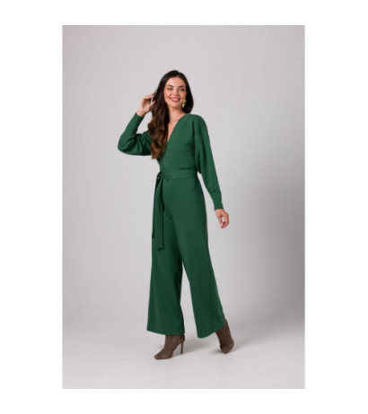 B272 Jumpsuit with neckline - grassy