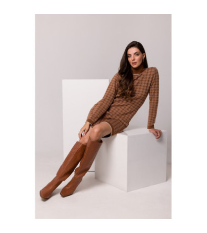 BK103 Turtleneck kleit - punane