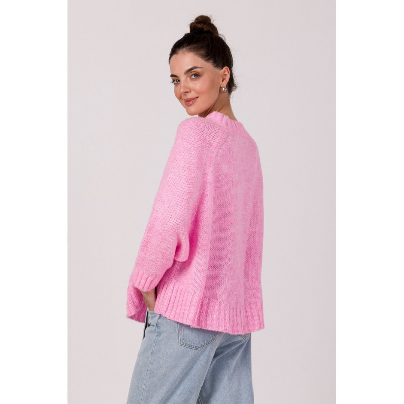 BK105 Sweater with bat sleeves - pink