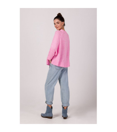 BK105 Sweater with bat sleeves - pink