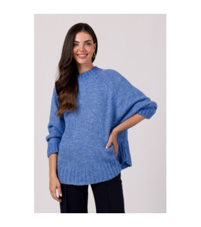 BK105 Sweater with bat sleeves - azure