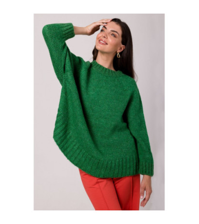 BK105 Sweater with bat sleeves - emerald