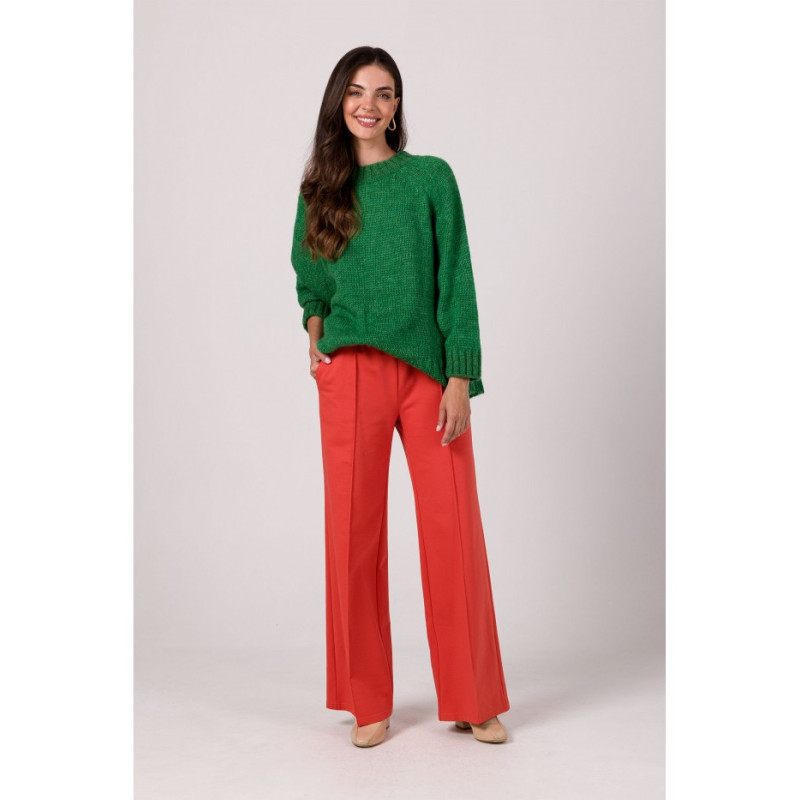 BK105 Sweater with bat sleeves - emerald