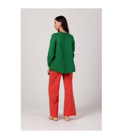 BK105 Sweater with bat sleeves - emerald