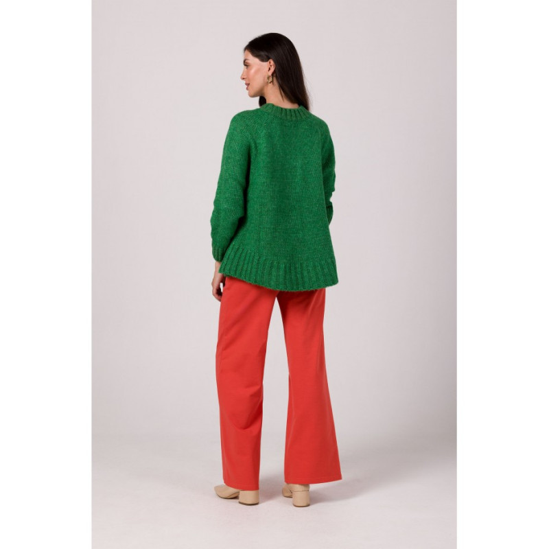 BK105 Sweater with bat sleeves - emerald