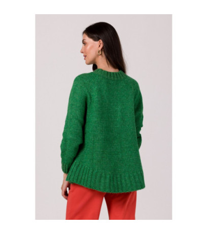 BK105 Sweater with bat sleeves - emerald