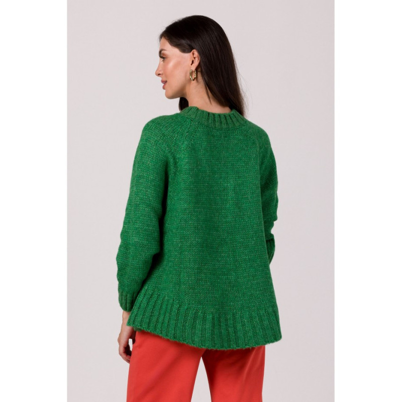 BK105 Sweater with bat sleeves - emerald