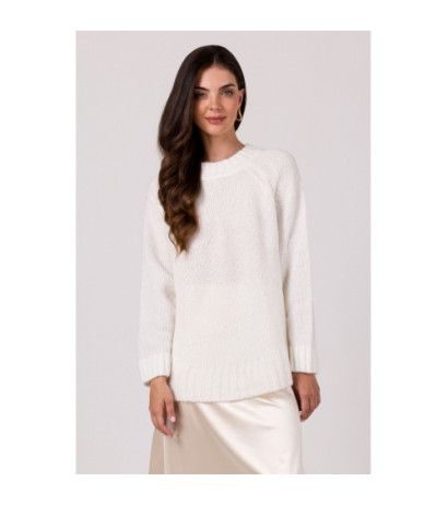 BK105 Sweater with bat sleeves - white