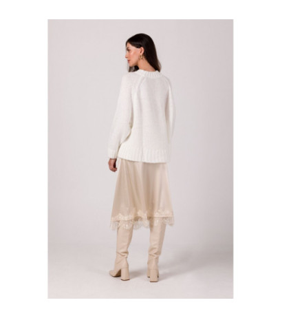 BK105 Sweater with bat sleeves - white