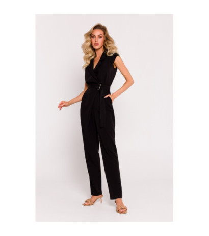 M780 Jumpsuit with decorative leg - black