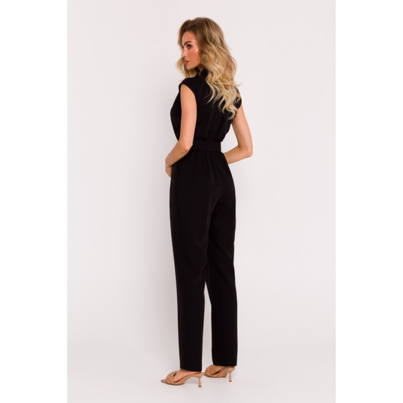 M780 Jumpsuit with decorative leg - black