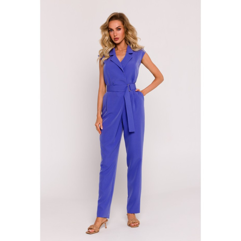 M780 Jumpsuit with decorative leg - light purple