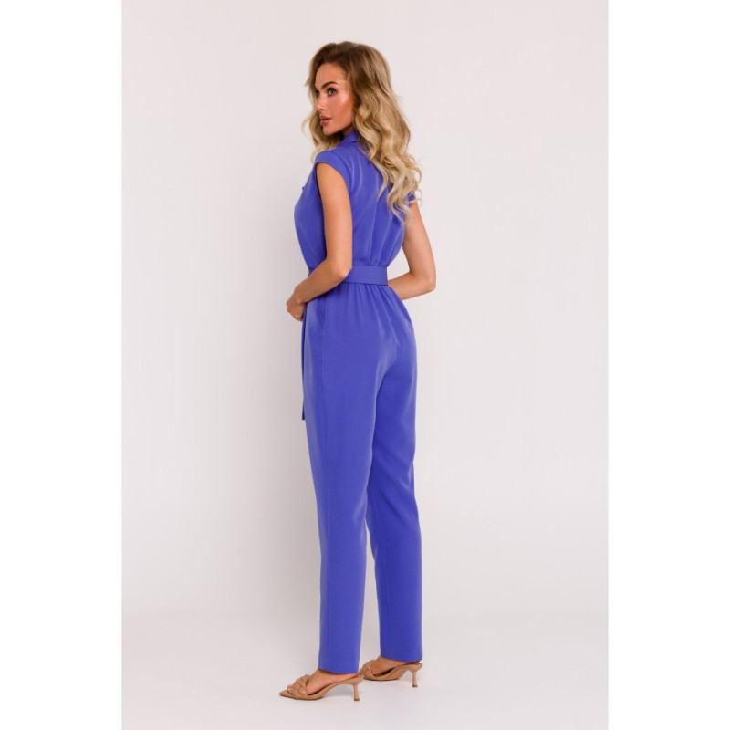 M780 Jumpsuit with decorative leg - light purple