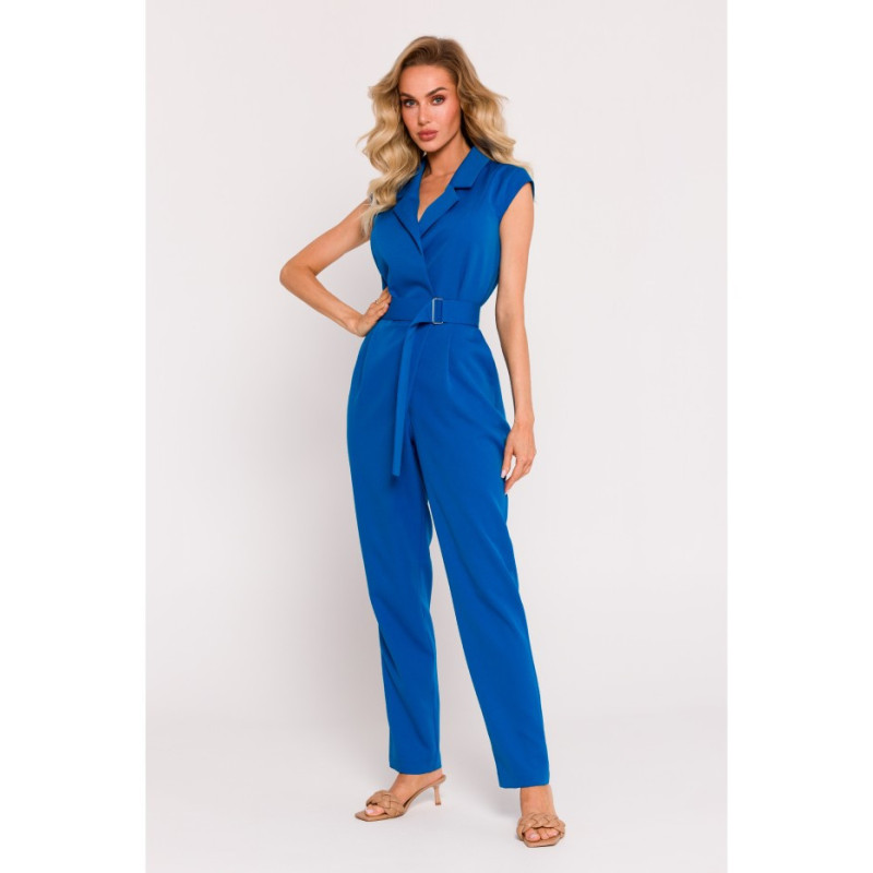 M780 Jumpsuit with decorative leg - blue