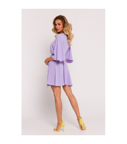 M785 Mini dress with flared bottom - violet