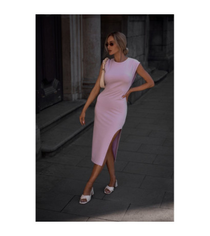 M787 Dress with leg cutout - violet