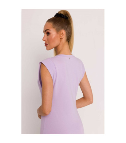 M787 Dress with leg cutout - violet