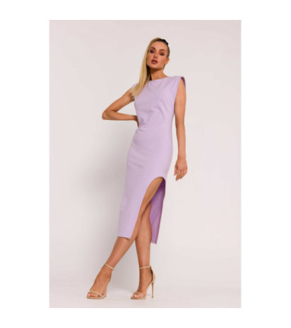 M787 Dress with leg cutout - violet