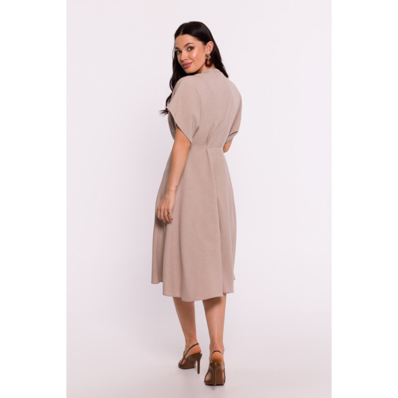 B278 Flared dress - beige