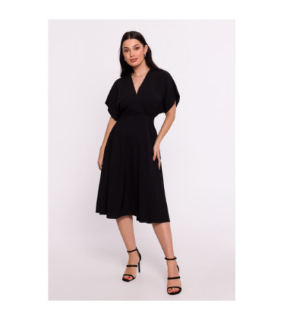 B278 Flared dress - black