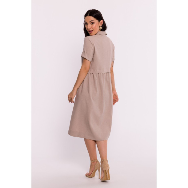 B282 Shirt dress - beige