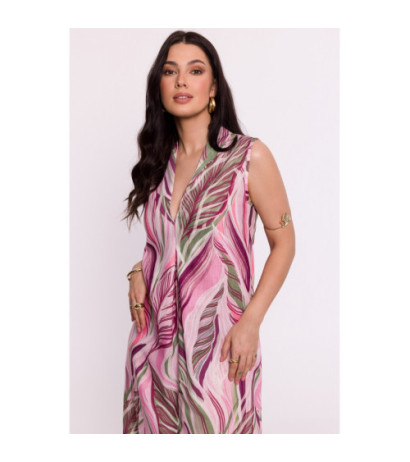 B283 Patterned maxi dress - model 1