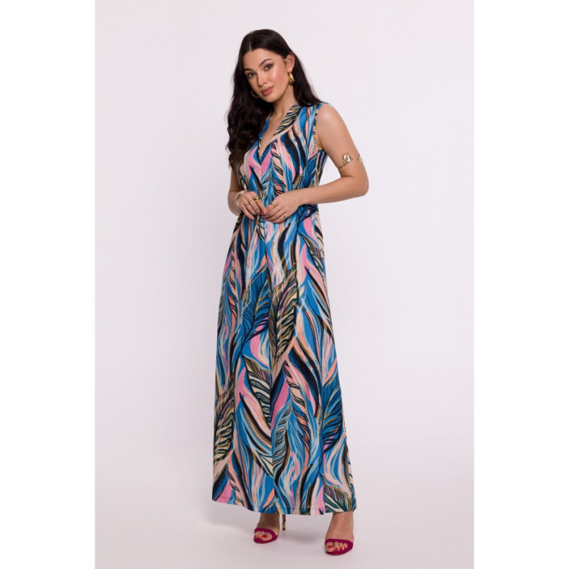 B283 Patterned maxi dress - model 2